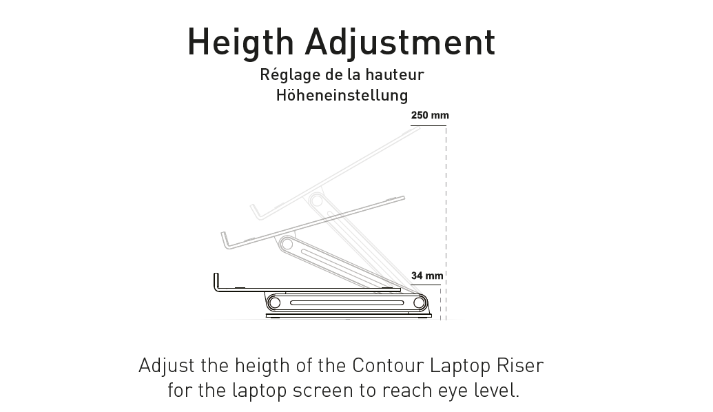 OfficeAid. Laptop Riser Contour